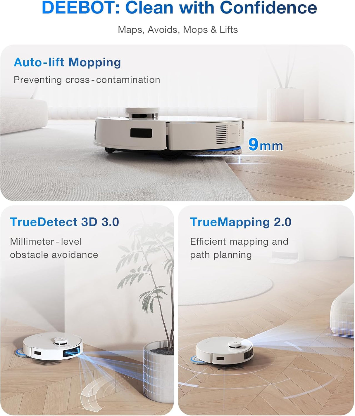 [Pre-Order] DEEBOT T30 PRO OMNI Robot Vacuum Cleaner - OMNI Station, 11000Pa Suction, 290min Runtime