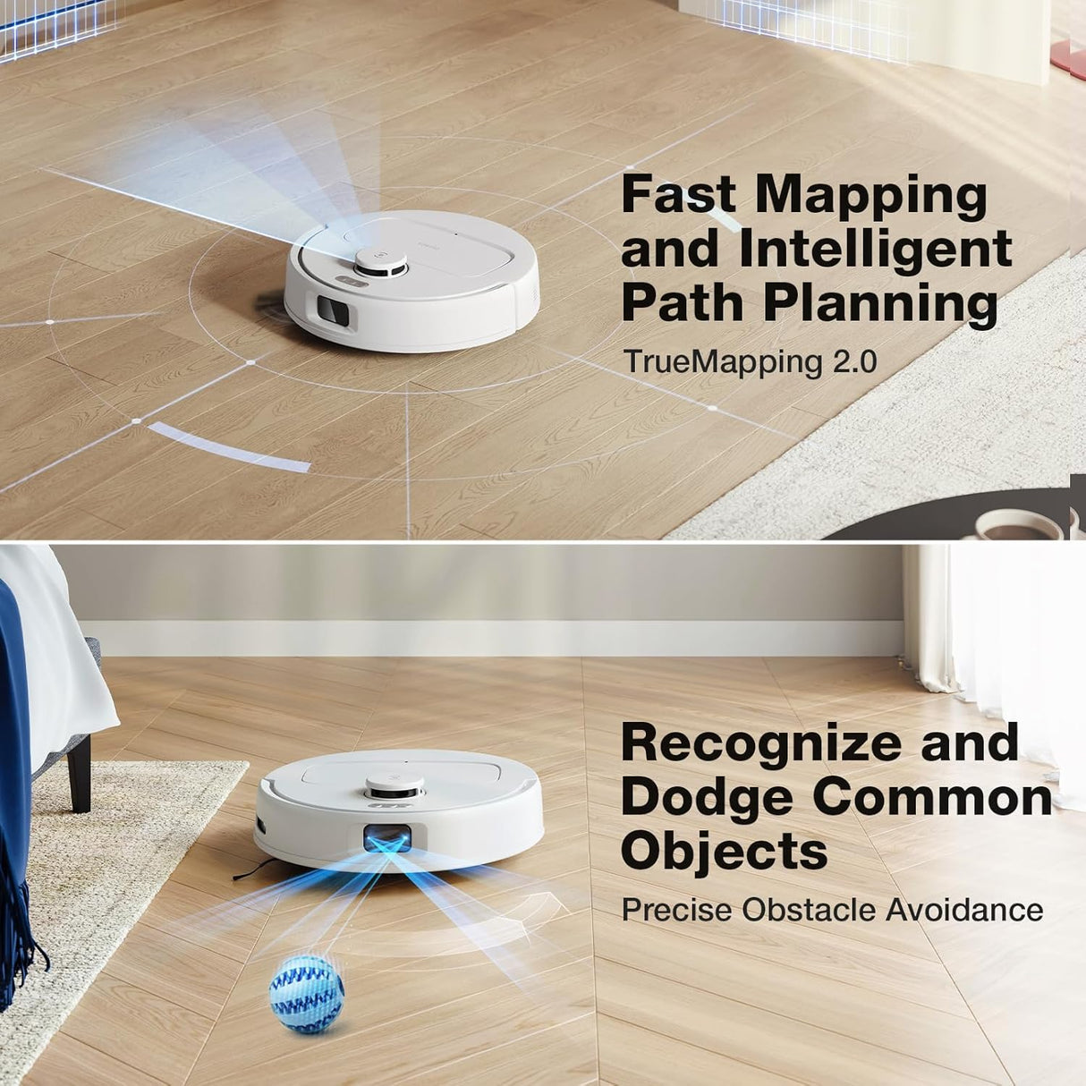 DEEBOT N30 PRO OMNI Robot Vacuum Cleaner - OMNI Station, 10,000Pa, 320min Runtime