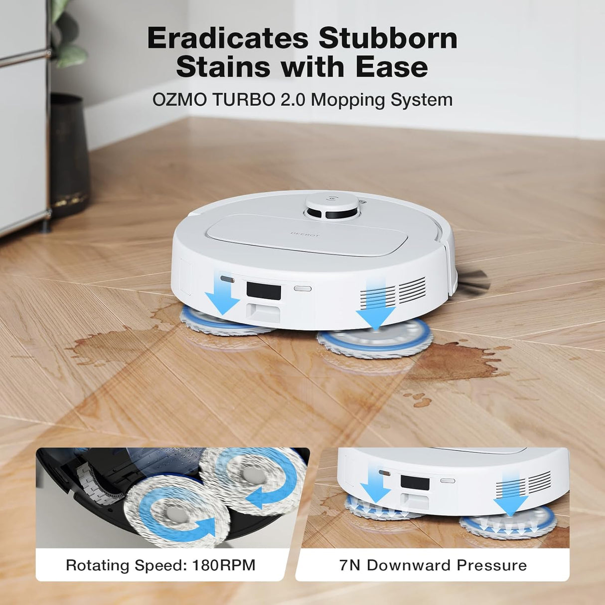 DEEBOT N30 PRO OMNI Robot Vacuum Cleaner - OMNI Station, 10,000Pa, 320min Runtime