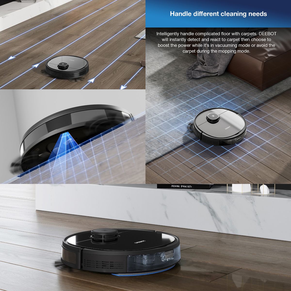 Ecovacs Deebot OZMO 920 Robot Vacuum Cleaner - Smart Navi 3, 110min Runtime - UNBOXED DEAL